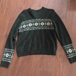 Abercrombie wool sweater green large